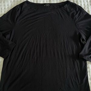 Ann Taylor Mid Length Black Shirt